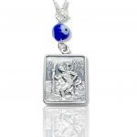 Silver 925° car charm with Saint Christopher (code M2338)